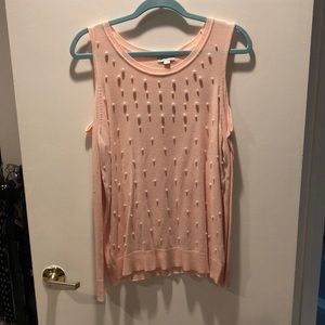 Brand new with tags sewn on pearl cut out long sleeve